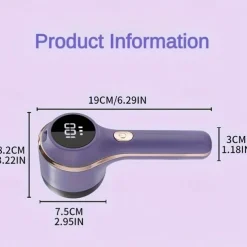 Fabric Shaver Electric Lint Remover Sweater Shaver Power Lint Shaver Fuzz Remover Pilling Remover USB Rechargeable Cleaning Supplies White Purple Green