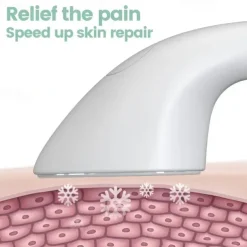 Facial Massager Handheld Skin Rejuvenating Device Women's Face Lifting Massage Device With Hot & Cold Compress For Smoother Tighter Face Small Iron Shape Facial Beauty Instrument Valentine's Day B