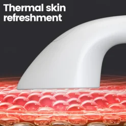 Facial Massager Handheld Skin Rejuvenating Device Women's Face Lifting Massage Device With Hot & Cold Compress For Smoother Tighter Face Small Iron Shape Facial Beauty Instrument Valentine's Day B