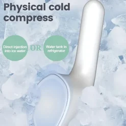 Facial Massager Handheld Skin Rejuvenating Device Women's Face Lifting Massage Device With Hot & Cold Compress For Smoother Tighter Face Small Iron Shape Facial Beauty Instrument Valentine's Day B