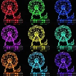 Fairy Lights 100 LED 33 FT Christmas Lights USB Plug 16 Colors Changing Silver Wire Firefly Lights with IR24 Key Remote Control for Indoor Party Halloween Christmas