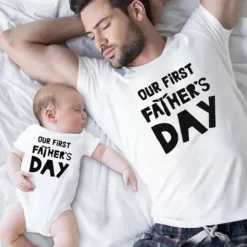 Family Tops Cotton Letter Casual Silver Multicolor Black Sleeveless Mommy And Me Outfits Adorable Matching Outfits