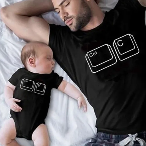 Family Tops Cotton Letter Casual Silver Multicolor Black Sleeveless Mommy And Me Outfits Adorable Matching Outfits