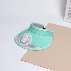 Fan Hat Sun Visors Hat with Fan, Large Area Sun Hat with 2 Speeds Cooling Fan, Sun Protection