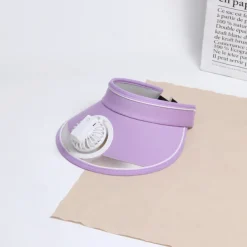 Fan Hat Sun Visors Hat with Fan, Large Area Sun Hat with 2 Speeds Cooling Fan, Sun Protection