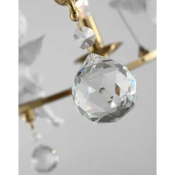 Farmhouse Candle Chandelier Angel 3/6-Light 55/70cm for Living Room, Rustic Industrial Pendant Ceiling Light fixture, Vintage Ceiling Hanging Lamp for Bedroom Hallway Kitchen Dining Room Foyer 110-240V