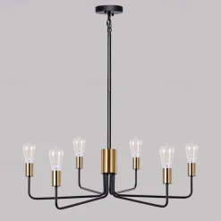 Farmhouse Chandelier for Living Room 6-Light 30
