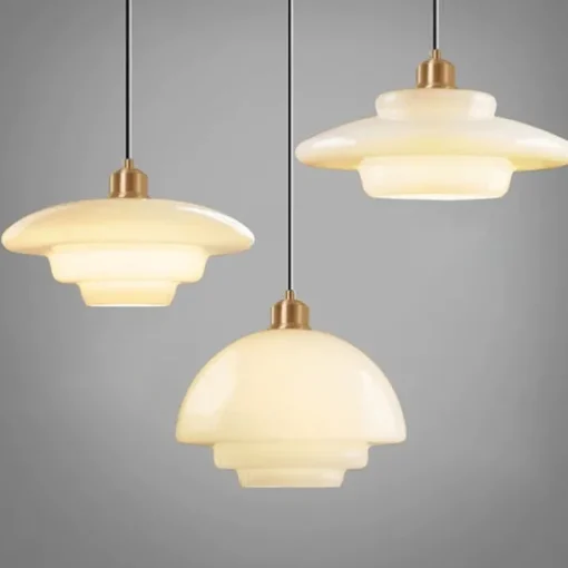 Farmhouse Drum Semi Flush Mount Ceiling Light Milk Glass Hallway Light Fixtures Ceiling Chandelier Large Gold Pole Nordic Modern Mid Century Lighting for Dining Room Ceiling Hung Opal Milk Corridor 85-265V