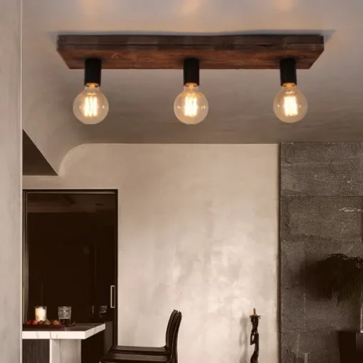 Farmhouse Light Ceiling Light 60cm Wood Light Country Light Dining Room Light Kitchen Light Island Light Fixture Farmhouse Ceiling