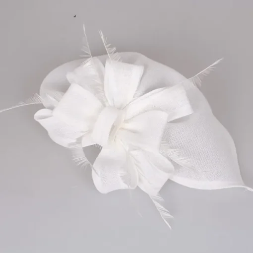 Fascinators Fabric Kentucky Derby Horse Race Elegant Retro With Feather Bowknot Headpiece Headwear