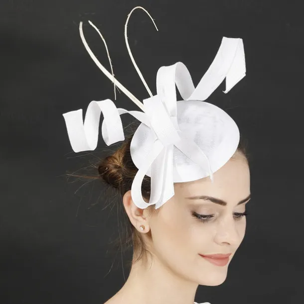 Fascinators Faux Linen Wedding Kentucky Cocktail Royal Astcot Fashion Vintage With Bowknot Headpiece Headwear dress to impress Race Day Dress