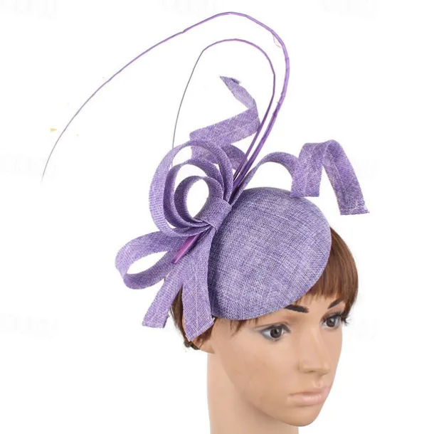 Fascinators Faux Linen Wedding Kentucky Cocktail Royal Astcot Fashion Vintage With Bowknot Headpiece Headwear dress to impress Race Day Dress
