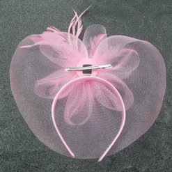 Fascinators Hats Headwear Organza Floppy Hat Top Hat Veil Hat Horse Race Cocktail Elegant Retro With Feather Bows Headpiece Headwear