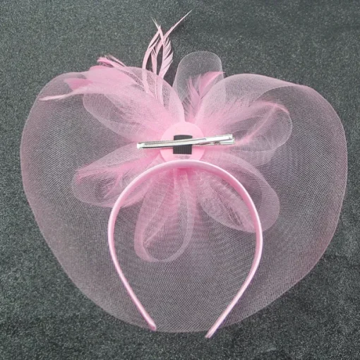 Fascinators Hats Headwear Organza Floppy Hat Top Hat Veil Hat Horse Race Cocktail Elegant Retro With Feather Bows Headpiece Headwear