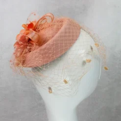 Fascinators Kentucky Derby Hat Headwear Headpiece Net Veil Hat Wedding Ladies Day Cocktail Royal Astcot With Cap Floral Headpiece Headwear