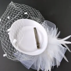 Fascinators Kentucky Derby Hat Headwear Net Pillbox Hat Wedding Special Occasion Horse Race Ladies Day Melbourne Cup With Floral Headpiece Headwear