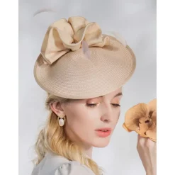 Fascinators Kentucky Derby Hat Elegant Pastoral Abaca Headbands with Ruching / Evening / Tea Party / Melbourne Cup Headpiece