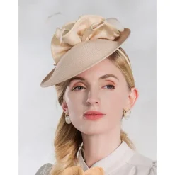 Fascinators Kentucky Derby Hat Elegant Pastoral Abaca Headbands with Ruching / Evening / Tea Party / Melbourne Cup Headpiece