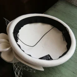 Fascinators Kentucky Derby Hat Wool Bucket Hat Horse Race Ladies Day Melbourne Cup Flower Elegant With Floral Tulle Headpiece Headwear