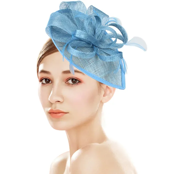 Fascinators Kentucky Derby Hat Flowers Headwear Plastic Saucer Hat Wedding Special Occasion Party / Evening Ladies Day Melbourne Cup With Floral Headpiece Headwear