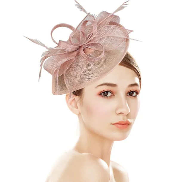 Fascinators Kentucky Derby Hat Flowers Headwear Plastic Saucer Hat Wedding Special Occasion Party / Evening Ladies Day Melbourne Cup With Floral Headpiece Headwear