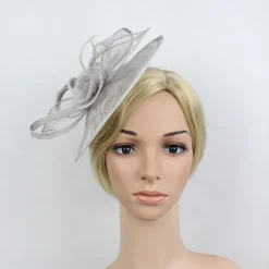 Fascinators Kentucky Derby Hat Flowers Headwear Plastic Saucer Hat Wedding Special Occasion Party / Evening Ladies Day Melbourne Cup With Floral Headpiece Headwear