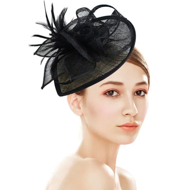 Fascinators Kentucky Derby Hat Flowers Headwear Plastic Saucer Hat Wedding Special Occasion Party / Evening Ladies Day Melbourne Cup With Floral Headpiece Headwear