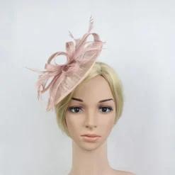 Fascinators Kentucky Derby Hat Flowers Headwear Plastic Saucer Hat Wedding Special Occasion Party / Evening Ladies Day Melbourne Cup With Floral Headpiece Headwear
