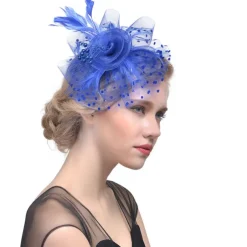 Fascinators Kentucky Derby Hat Headwear Organza Polyester / Polyamide Bucket Hat Party Holiday Melbourne Cup Cocktail Royal Astcot With Feather MiniSpot Headwear