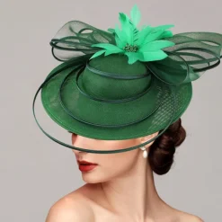 Fascinators Net Saucer Hat Wedding Horse Race Ladies Day Melbourne Cup With Cap Flower Headpiece Headwear