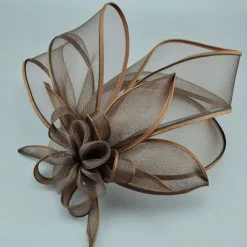 Fascinators Net Veil Hat Wedding Horse Race With Cap Floral Headpiece Headwear