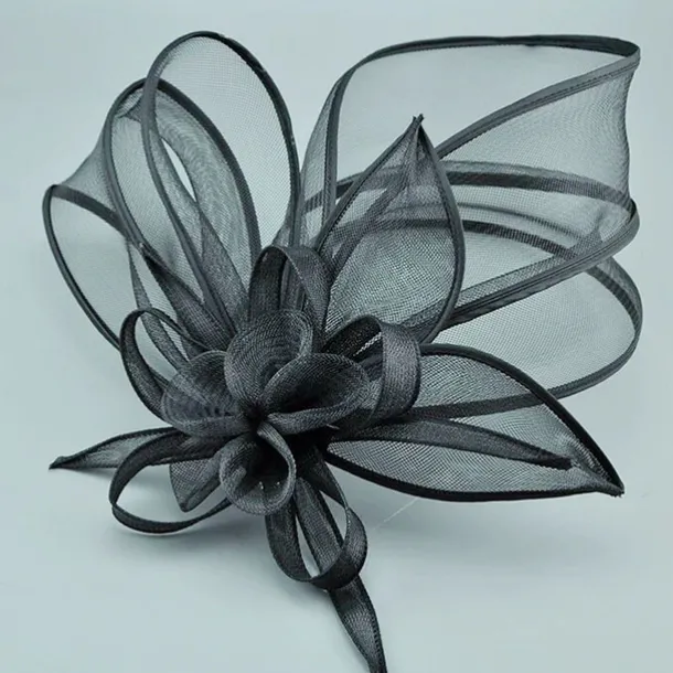 Fascinators Net Veil Hat Wedding Horse Race With Cap Floral Headpiece Headwear