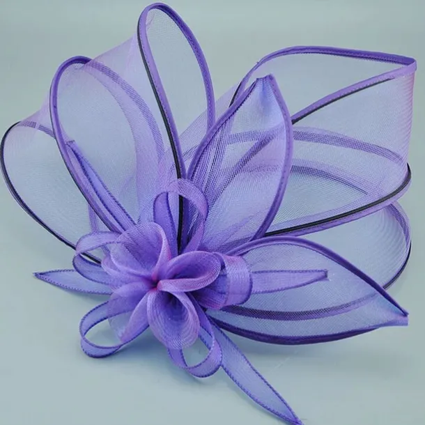 Fascinators Net Veil Hat Wedding Horse Race With Cap Floral Headpiece Headwear
