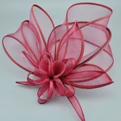 Fascinators Net Veil Hat Wedding Horse Race With Cap Floral Headpiece Headwear