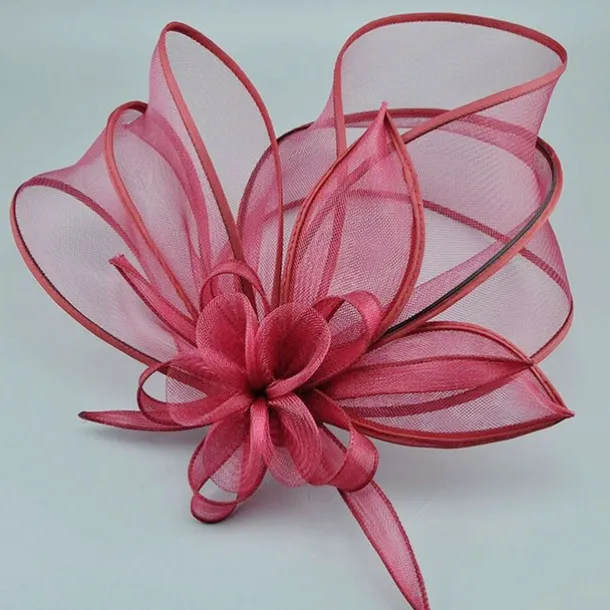 Fascinators Net Veil Hat Wedding Horse Race With Cap Floral Headpiece Headwear