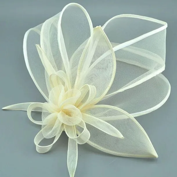 Fascinators Net Veil Hat Wedding Horse Race With Cap Floral Headpiece Headwear