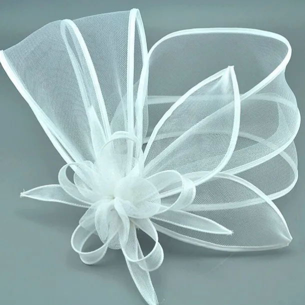 Fascinators Net Veil Hat Wedding Horse Race With Cap Floral Headpiece Headwear