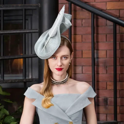 Fascinators Polyester Kentucky Derby Hat / Headwear with Feather / Floral 1pc Wedding / Party / Evening / Tea Party Headpiece
