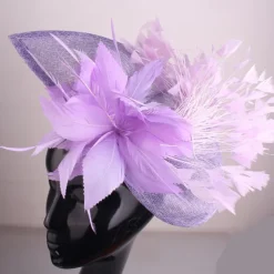 Fascinators Sinamay Wedding Tea Party Kentucky Derby Horse Race Ladies Day Vintage Fashion Handmade With Feather Headpiece Headwear