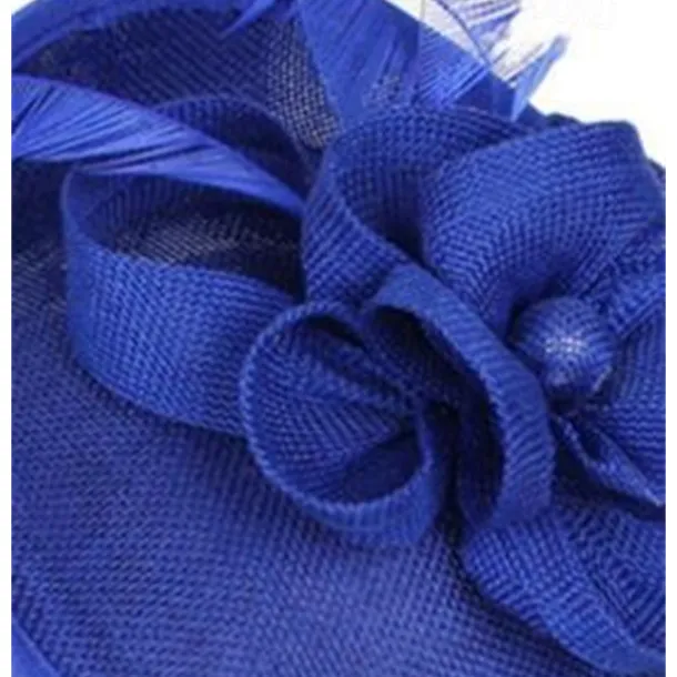 Fascinators Sinamay Wedding Kentucky Derby Cocktail Retro Bridal With Feather Floral Headpiece Headwear