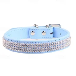 Fashion Decorative Pet Collar Neckband Rhinestone Dog Belt Pet Neck Set Collar