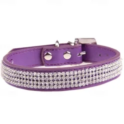 Fashion Decorative Pet Collar Neckband Rhinestone Dog Belt Pet Neck Set Collar
