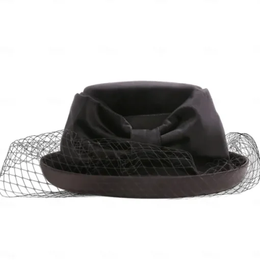 Fashion Elegant Velvet Fascinators / Hats with Bowknot / Satin Bowknot / Tulle 1PC Special Occasion / Party / Evening / Ladies Day Headpiece