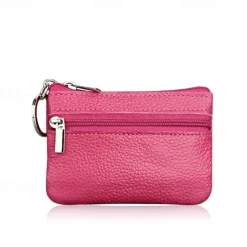 Fashion Leather Mini Coin Change Purse Wallet Clutch Zipper Small Soft Key Card Holder Money Bag Pocket Wallets