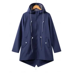 Fashionable Thin Waterproof Fabric Jacket Women's Outdoor Windbreaker Women's Outdoor Solid Color Casual Wear