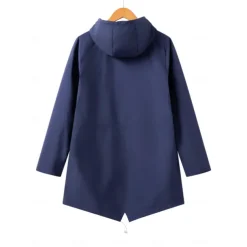 Fashionable Thin Waterproof Fabric Jacket Women's Outdoor Windbreaker Women's Outdoor Solid Color Casual Wear