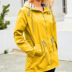 Fashionable Thin Waterproof Fabric Jacket Women's Outdoor Windbreaker Women's Outdoor Solid Color Casual Wear