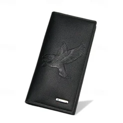 Fathers Day Gifts for Dad New Men Long Wallet Fashionable Men Magnetic Buckle Bag Large Capacity Multi Card Slot Wallet