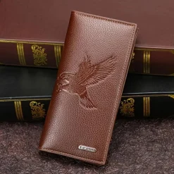 Fathers Day Gifts for Dad New Men Long Wallet Fashionable Men Magnetic Buckle Bag Large Capacity Multi Card Slot Wallet