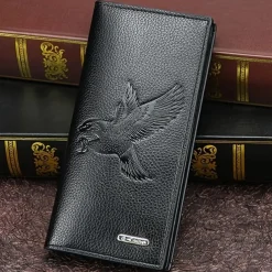 Fathers Day Gifts for Dad New Men Long Wallet Fashionable Men Magnetic Buckle Bag Large Capacity Multi Card Slot Wallet